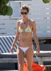 Alessandra Ambrosio wearing bikini at the beach in St Barts